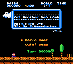 YASH - Yet Another SMB Hack Title Screen